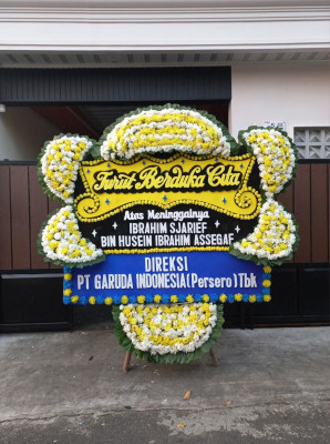 Papan Bunga Duka di Sukadana